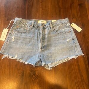 NWT Denim Forum ex boyfriend high rise straight denim shorts 29